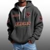 Eagles Boston College EST 1893 Half Quarter Zip Waffle Hoodie