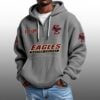 Eagles Boston College EST 1893 Half Quarter Zip Waffle Hoodie 2