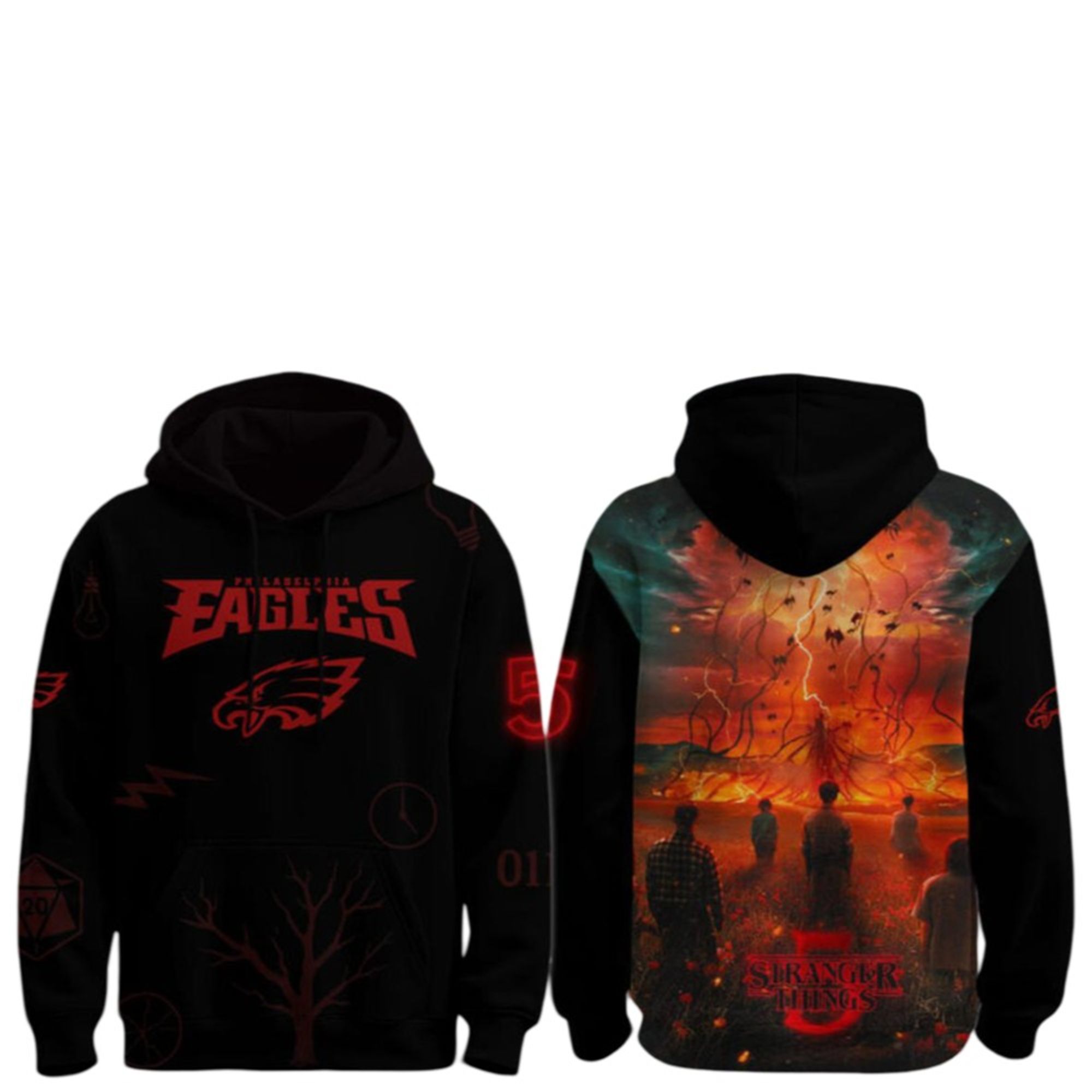 Eagles Stranger Things Season 5 Last Show 2025 Hoodie 2 Eagles Stranger Things Season 5 Last Show 2025 Hoodie 1 2