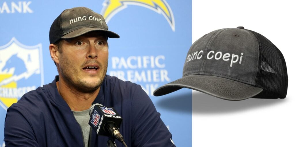 Embrace Every New Beginning The Inspiring Message Behind Philip Rivers Nunc Coepi Hat