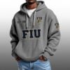 FIU EST 2002 Half Quarter Zip Waffle Hoodie 2