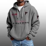 Falcons EST 1965 Half Quarter Zip Waffle Hoodie