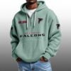 Falcons EST 1965 Half Quarter Zip Waffle Hoodie 4