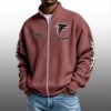Falcons EST 1965 Quarter Zip Waffe Sweatshirt 2