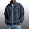 Falcons EST 1965 Quarter Zip Waffe Sweatshirt 3