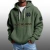 Fighting Irish EST 1887 Half Quarter Zip Waffle Hoodie 2