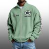 GB Packers EST 1919 Quarter Zip Waffe Sweatshirt
