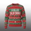 Gavin Newsom I Killed California Christmas Ugly Sweater 6 Gavin Newsom I Killed California Christmas Ugly Sweater 1