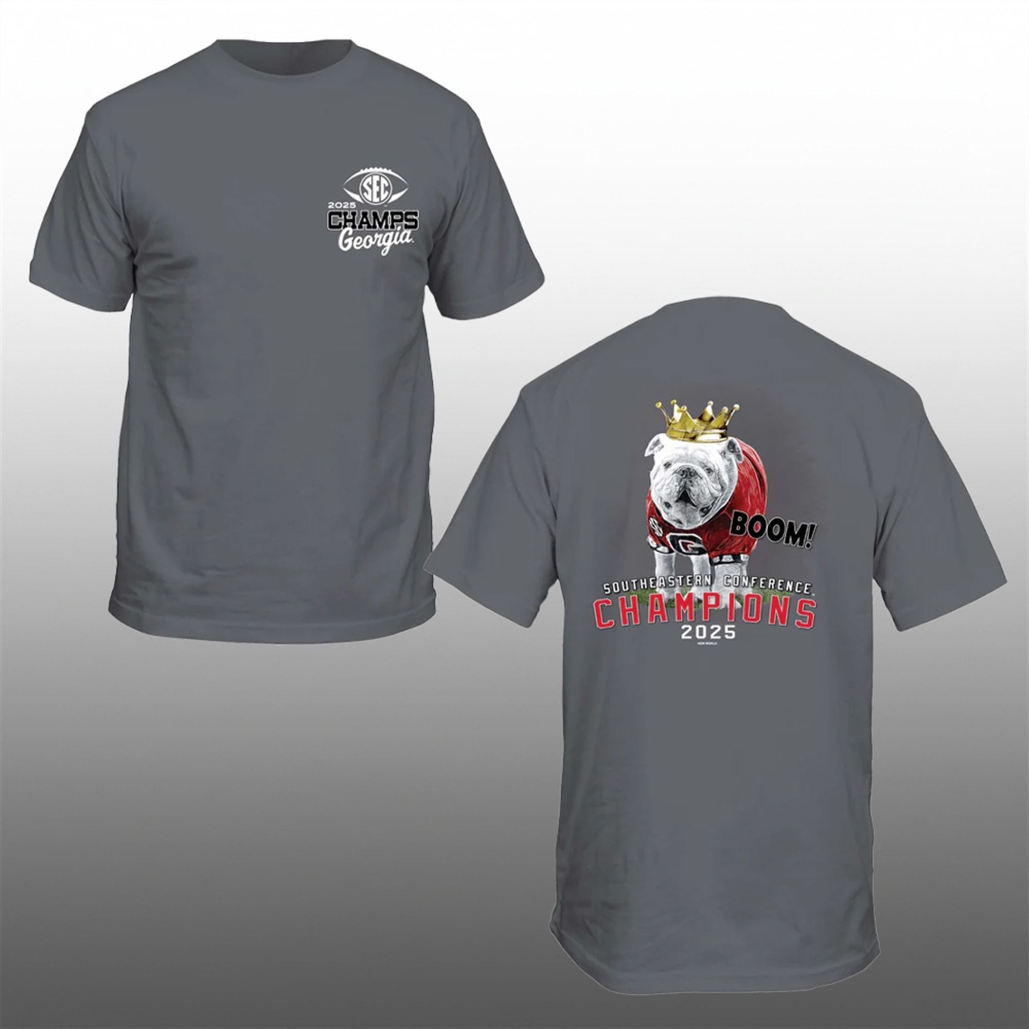 Georgia 2025 Champions Mascot Crown Shirt 1 Georgia 2025 Champions Mascot Crown Shirt 1