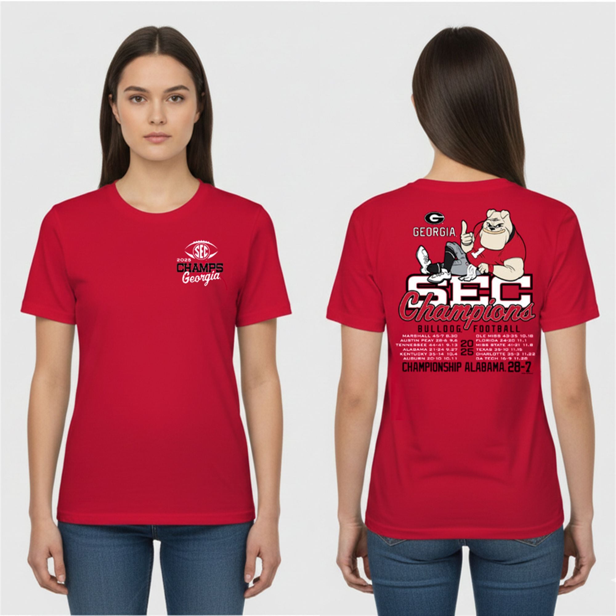 Georgia 2025 Championship Alabama 26 7 Shirt 2 Georgia 2025 Championship Alabama 26 7 Shirt 2