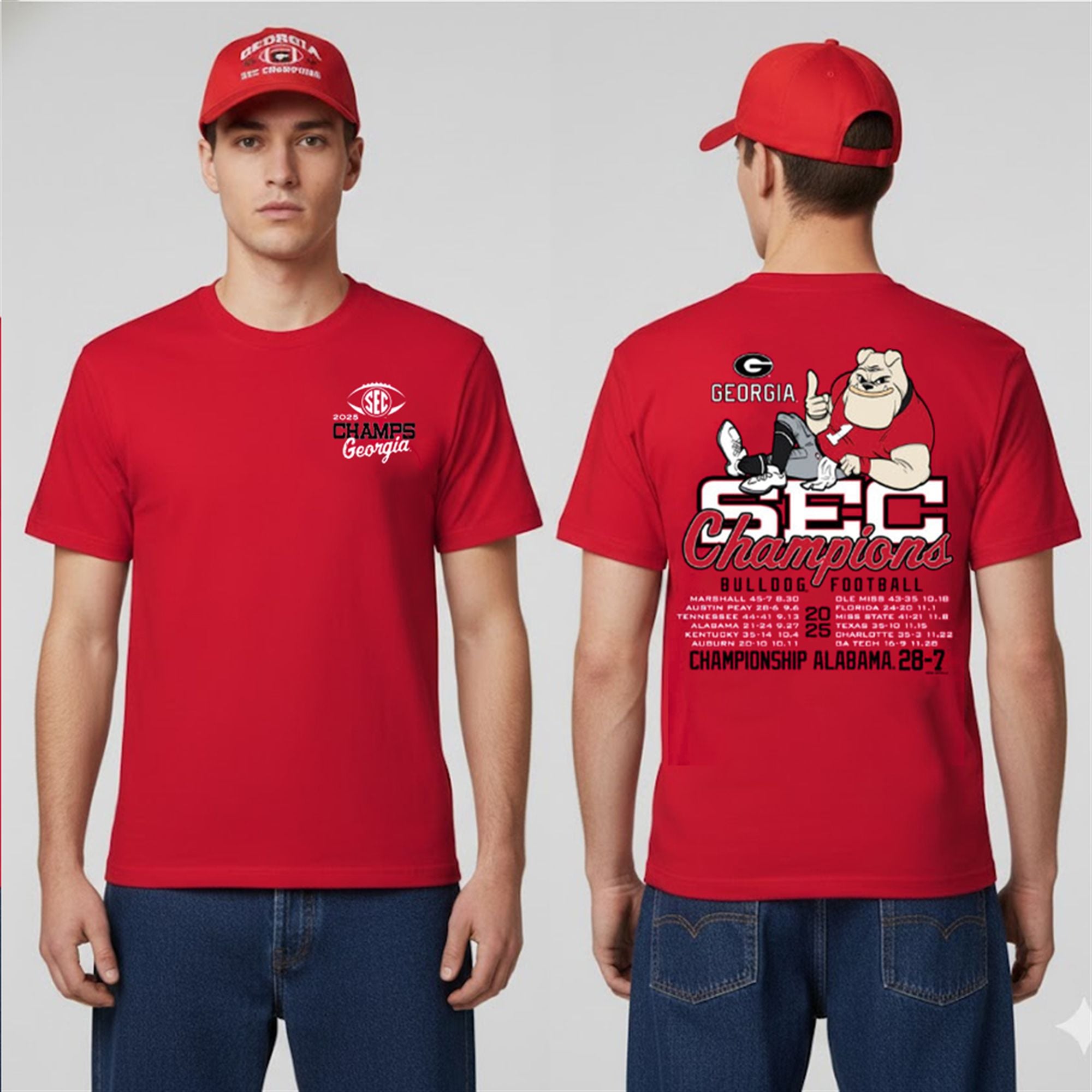 Georgia 2025 Championship Alabama 26 7 Shirt 4 Georgia 2025 Championship Alabama 26 7 Shirt 4