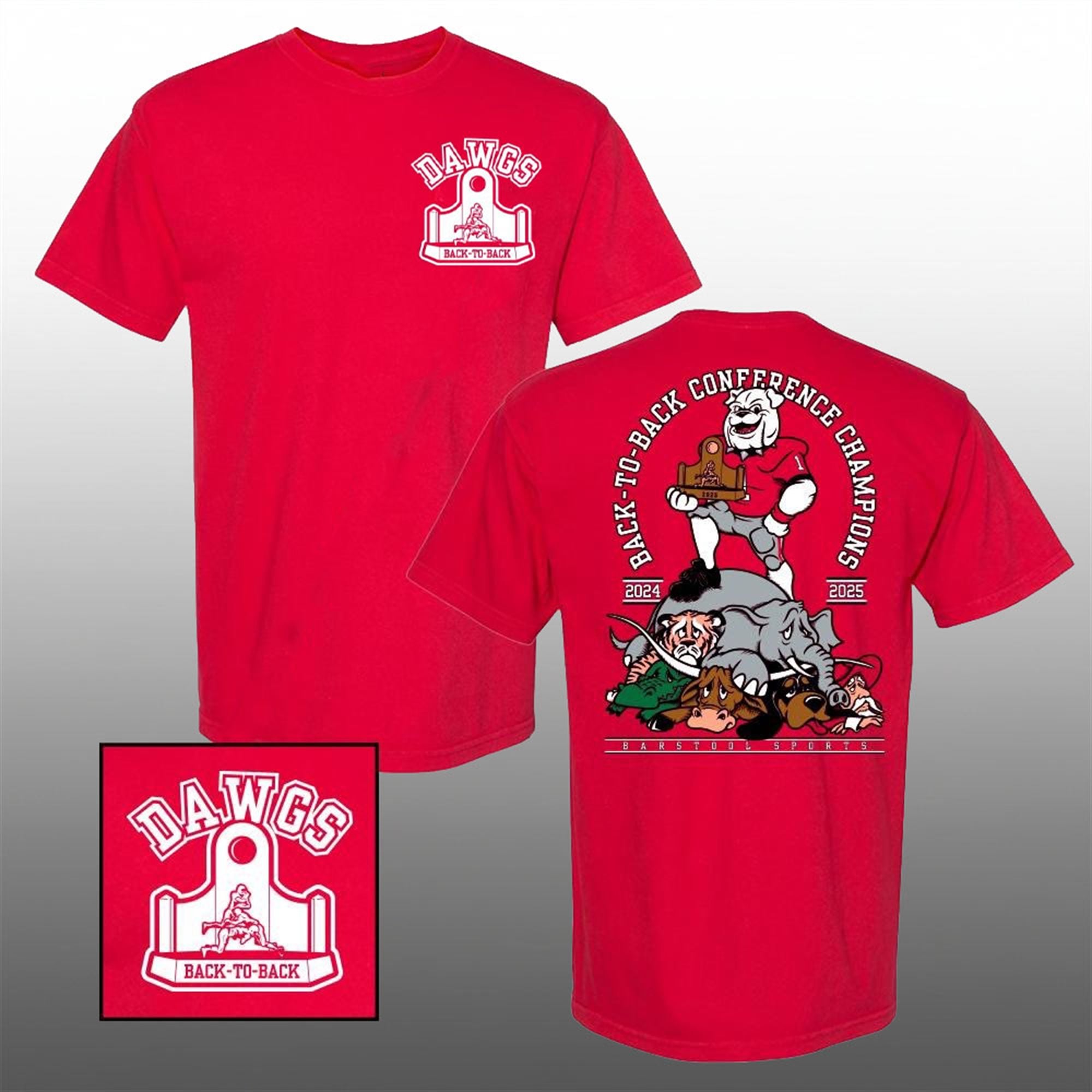 Georgia Bulldogs Back to Back Conference Champions 2025 Shirt 1 Georgia Bulldogs Back to Back Conference Champions 2025 Shirt 1