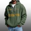 Georgia Tech EST 1892 Half Quarter Zip Waffle Hoodie 3