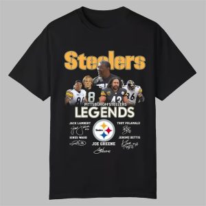 2025 Pittsburgh Steelers Legends Signatures Shirt 0 0