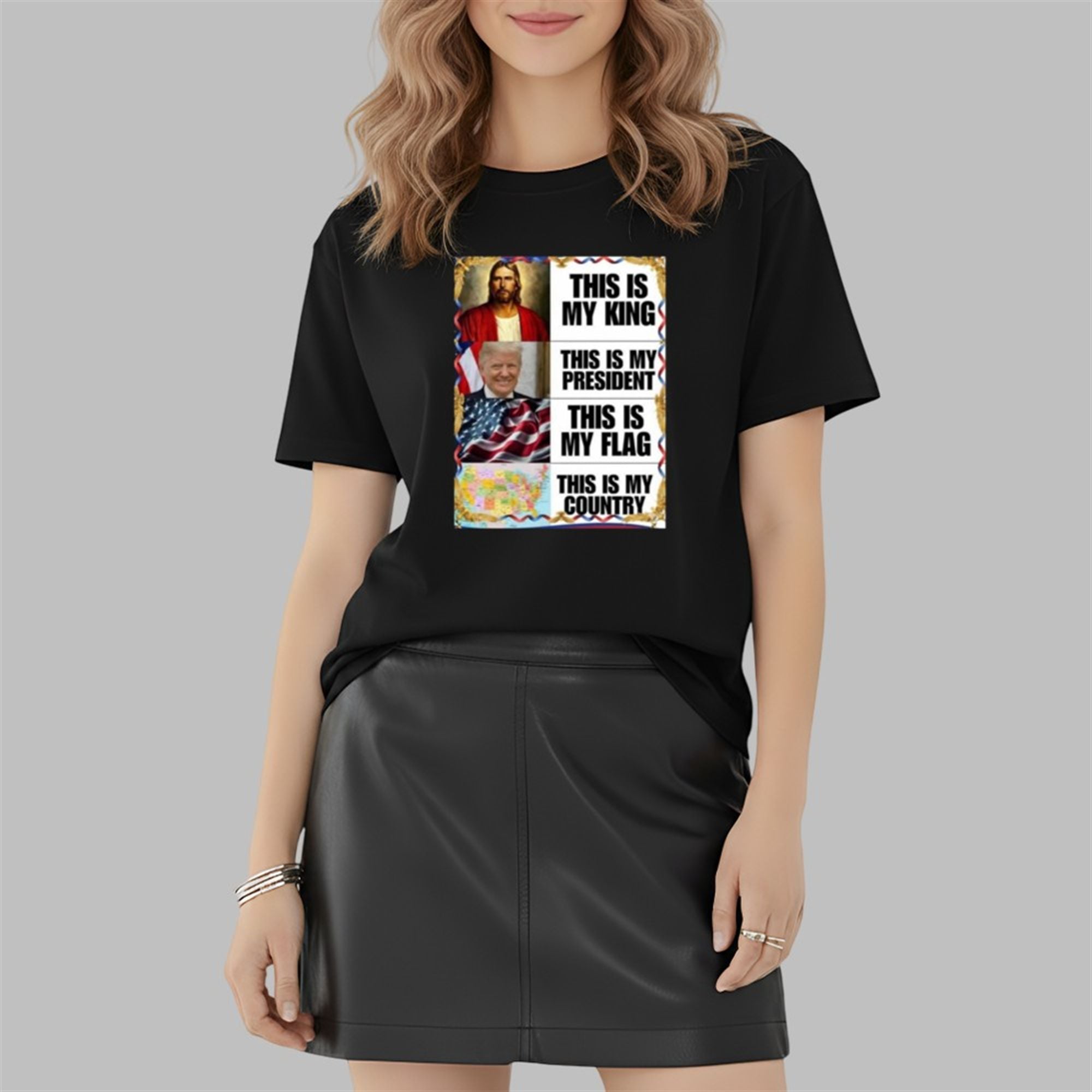 Gunther Eagleman This Is My King President Flag Country Shirt 6 Gunther Eagleman This Is My King President Flag Country Shirt 6