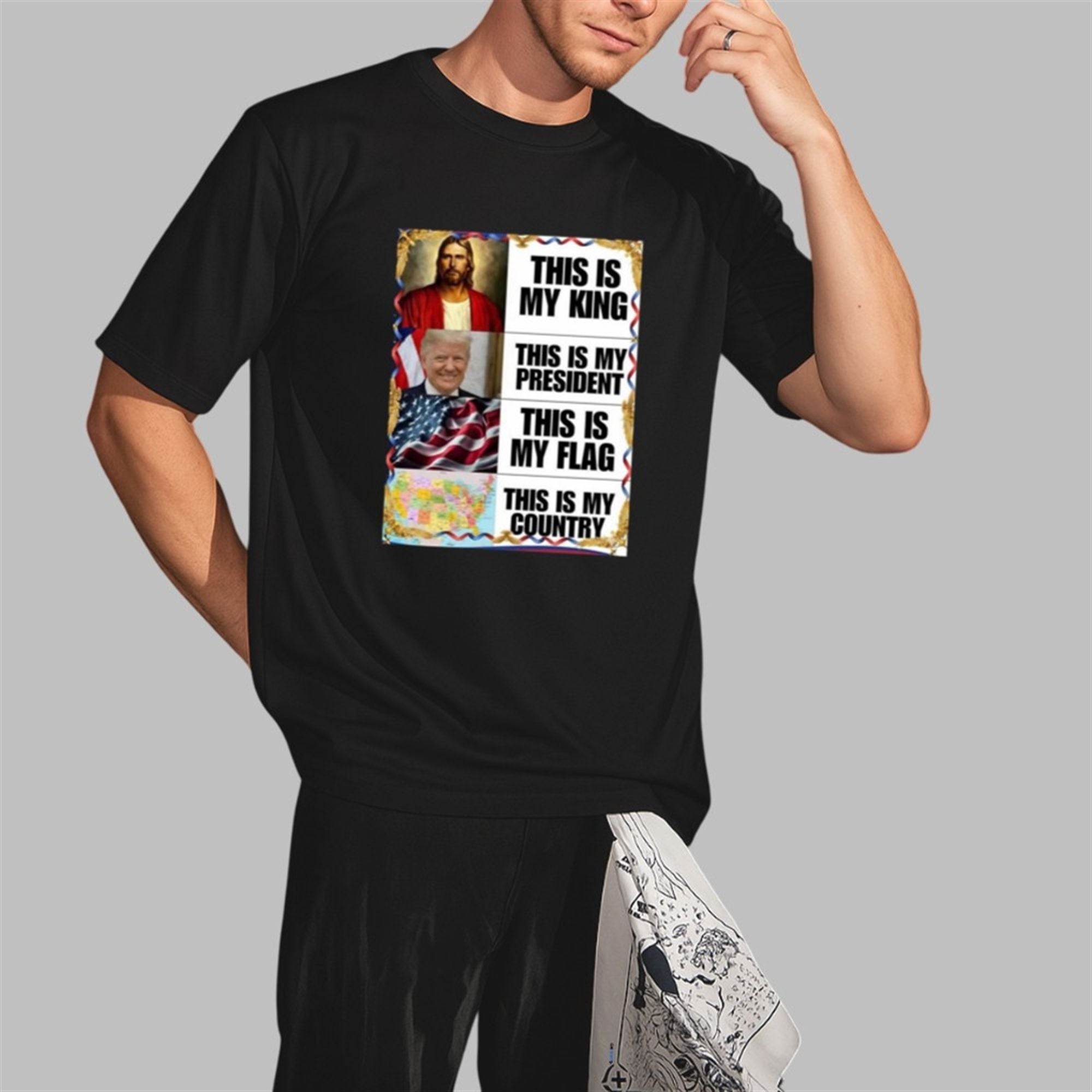 Gunther Eagleman This Is My King President Flag Country Shirt 3 Gunther Eagleman This Is My King President Flag Country Shirt 7
