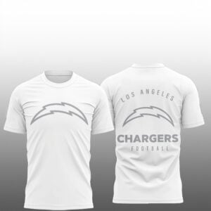 1 2026 LA Chargers Football Winter White Out Shirt