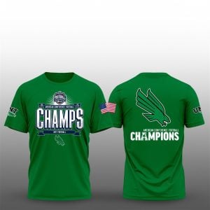 1 UNT Football 2025 American Conference Football Champions Shirt