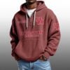 Houston Cougars EST 1946 Half Quarter Zip Waffle Hoodie