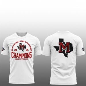 Muenster Champions 2025 2A D2 Football State Championship Shirt 1