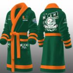 Hurricanes 2025 Goodyear Cotton Bowl Classic Fleece Bathrobe