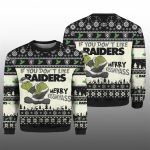 If You Don't Like Raiders Merry Kissmyass Ugly Sweater 2025 Christmas