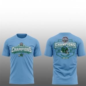 3 Tulane Green Wave American Football Champions 2025 Roll Wave Shirt