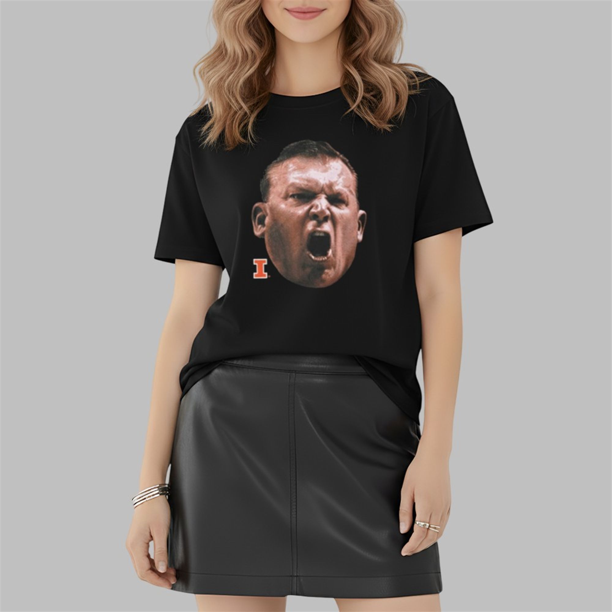Illinois Bret Bielema Big Face Shirt 2 2 Illinois Bret Bielema Big Face Shirt 2 2