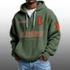 Illinois EST 1890 Half Quarter Zip Waffle Hoodie 2
