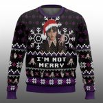 I'm Not Merry Wednesday Ugly Sweater 2025 Christmas