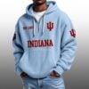 Indiana 1887 EST Half Quarter Zip Waffle Hoodie 2