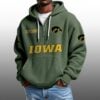 Iowa EST 1989 Half Quarter Zip Waffle Hoodie 2