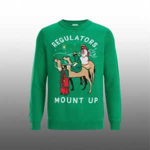 Cemeterybby Regulators Mount Up Ugly Christmas Sweater 1
