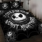 Jack Skellington I Could Be Your Worst Might Mare Bedding Set