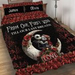 Jack and Sally From Our First Kiss Till Our Last Breath Love Bedding Set