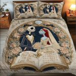 Jack and Sally From Our First Kiss Till Our Last Breath Married Bedding Set