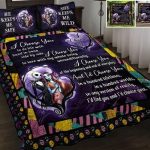 Jack and Sally He Keep Me Safe She Keeps Me Wild Bedding Set