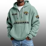 Jaguars EST 1993 Half Quarter Zip Waffle Hoodie