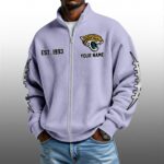 Jaguars EST 1993 Quarter Zip Waffle Sweatshirt