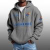 Jayhawks EST 1890 Half Quarter Zip Waffle Hoodie 1
