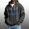 Jayhawks EST 1890 Half Quarter Zip Waffle Hoodie 3
