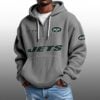 Jets EST 1959 Half Quarter Zip Waffle Hoodie 3