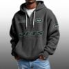 Jets EST 1959 Half Quarter Zip Waffle Hoodie 4