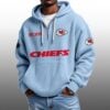 KC Chiefs EST 1959 Half Quarter Zip Waffle Hoodie 3