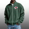 KC Chiefs EST 1959 Quarter Zip Waffe Sweatshirt