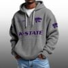 Kansas State EST 1896 Half Quarter Zip Waffle Hoodie 1
