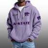 Kansas State EST 1896 Half Quarter Zip Waffle Hoodie
