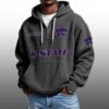 Kansas State EST 1896 Half Quarter Zip Waffle Hoodie 4