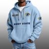 Kent State EST 1920 Half Quarter Zip Waffle Hoodie 1