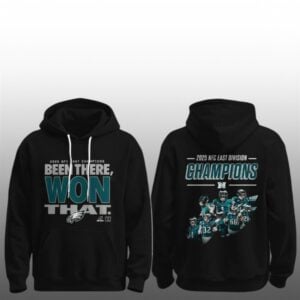 Philadelphia Eagles NFC East Champions Been There Champs 2025 Hoodie 1 1